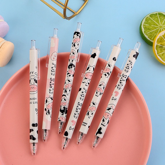 Bút Nước Mực Đen Ngòi 0.5Mm Dạng Nhấn Kiểu Dáng Dễ Thương Cho Học Sinh