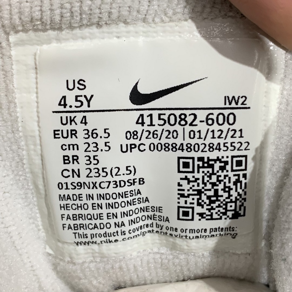 2hand Giày N.ike Air More Uptempo GS 'Varsity Red' 415082-600 SIZE 36.5 PVN9750