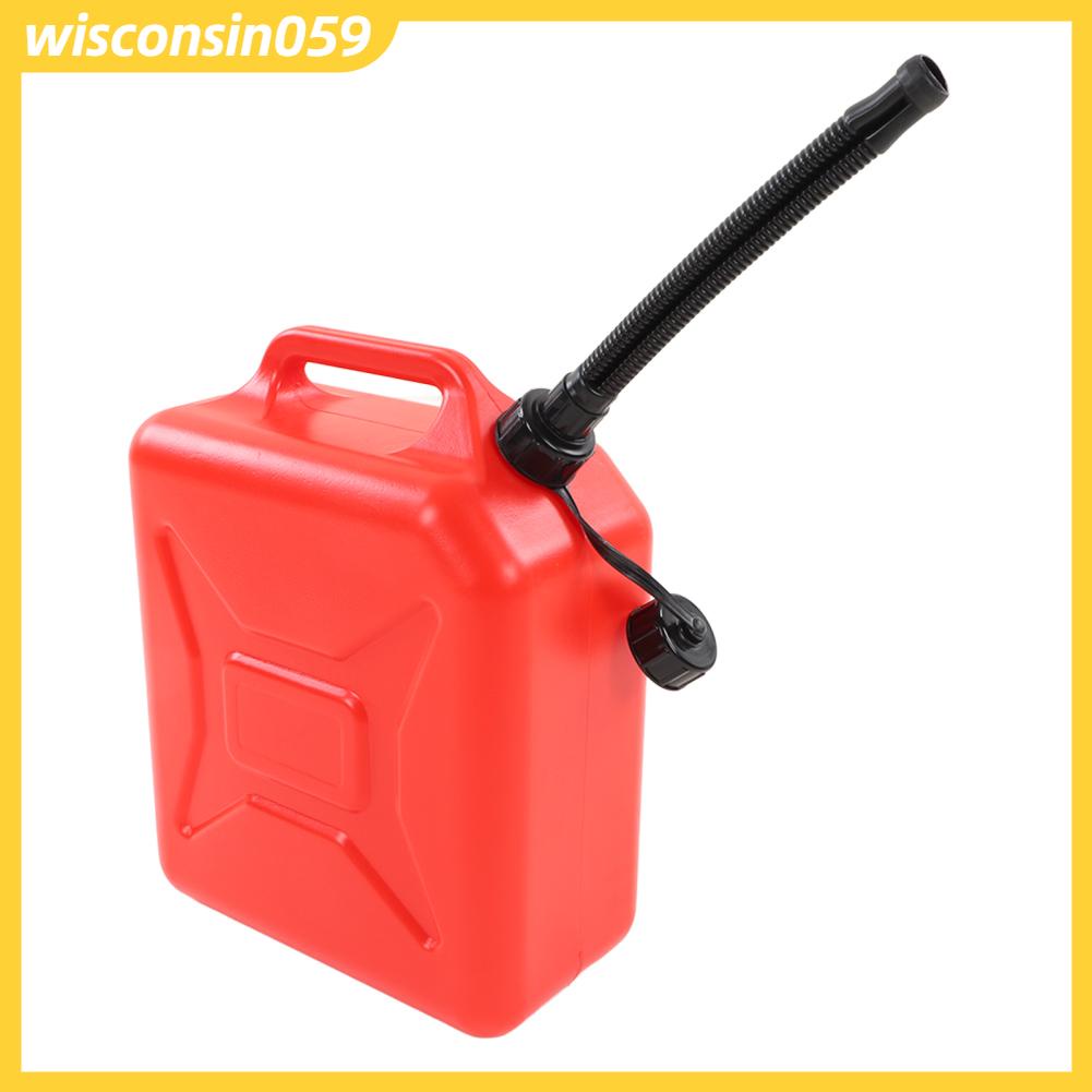 Wisconsin059 Bình nhiên liệu 2 6 gallon 10L màu đỏ có vạch chia độ dày Chất chống cháy ABS chứa khí lỏng