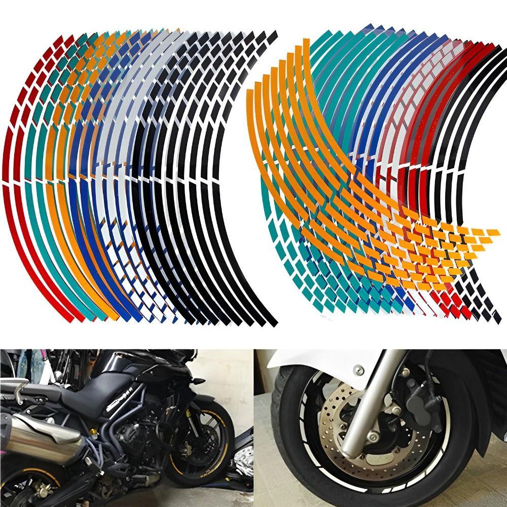 Miếng Dán Phản Quang 18 "Tự Dính Trang Trí Viền Bánh Xe Mô Tô / Xe Hơi diy Kích Thước 18"