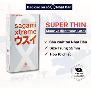 Bao cao su sagami xtreme super thin siêu mỏng; chống XTS