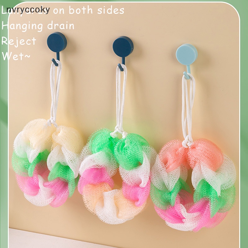 Bộ 1 / 2 Bàn Chải Xốp nylon Chà Lưng Mát Xa Cơ Thể Khi Tắm