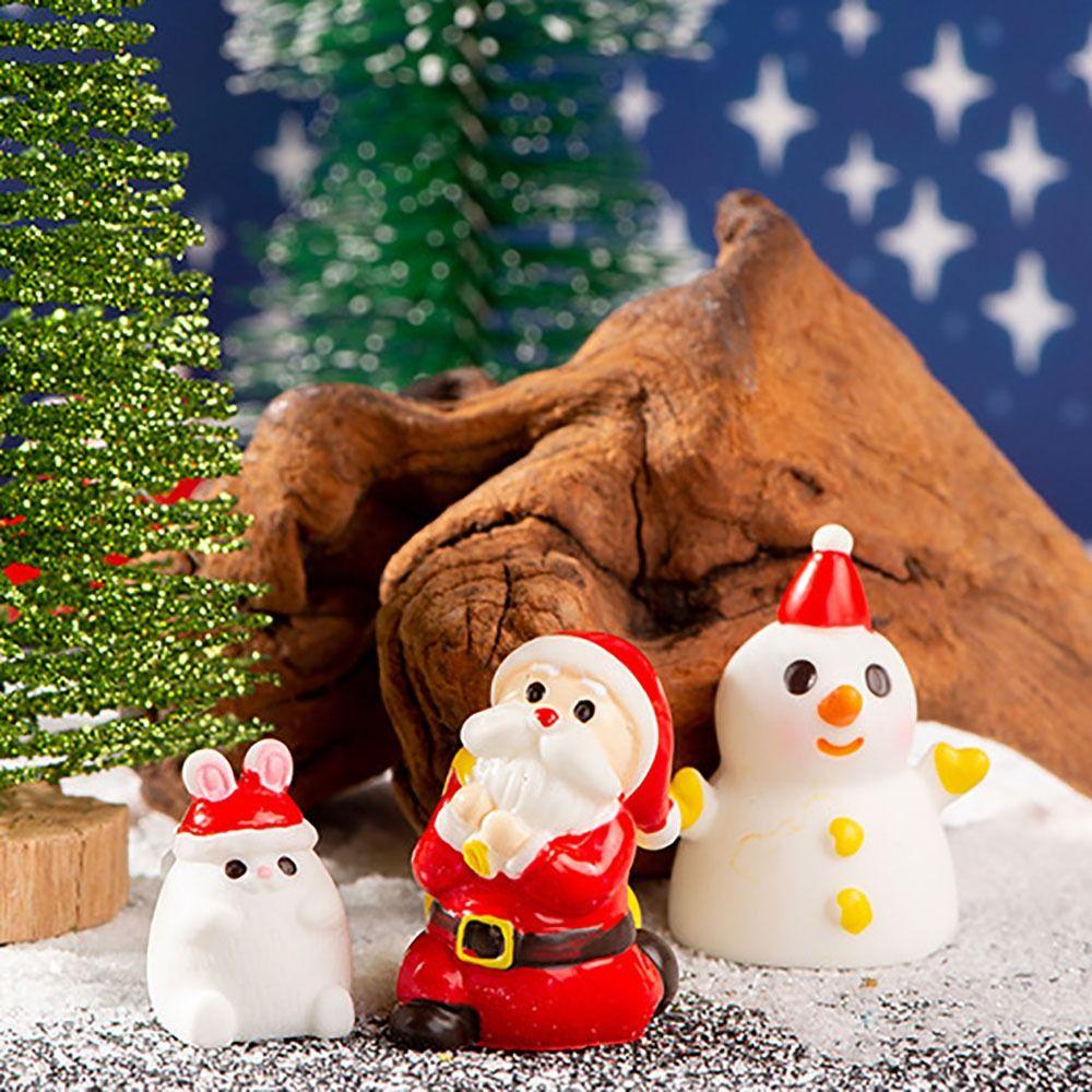 Upstozvn Tượng Trang Trí Giáng Sinh Nhiều Màu Hình Chim Cánh Cụt / Thỏ / Đồ Ăn Vặt / Ông Già Noel / Khu Vườn Thần Tiên