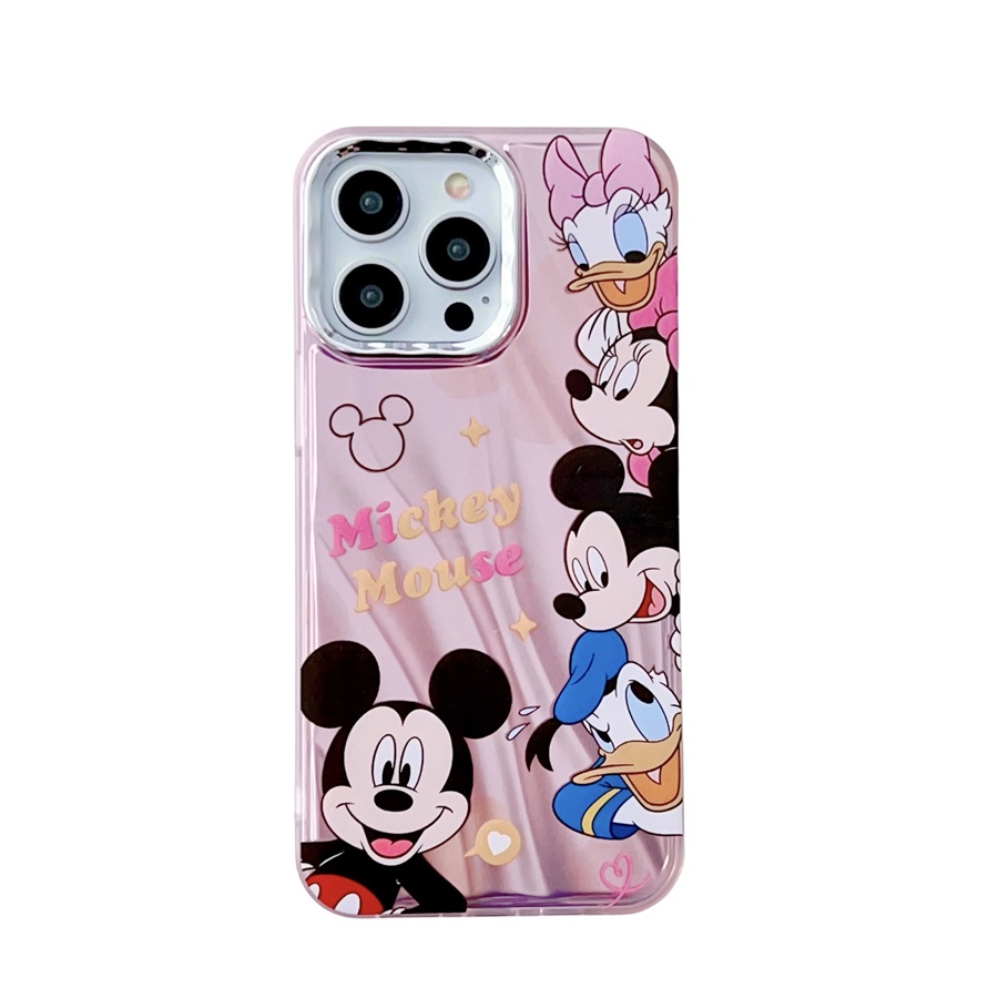 Ốp Điện Thoại Hình Chuột mickey minnie Vịt donald Cho iphone 15 pro max 14 pro max 13 pro max 12 pro max 11
