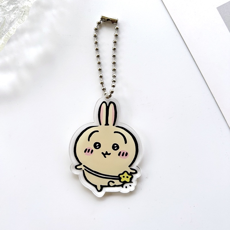 Móc Chìa Khóa Bằng acrylic Họa Tiết Hoạt Hình chiikawa Dễ Thương Bắt Mắt