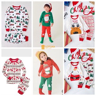 Bộ Thu Đông Họa Tiết Noel LOTUKA Cho Bé, Bộ Dài Tay Cho Bé Trai Bé Gái, Set Bộ, Quần Áo Trẻ Em Size 0-3tuổi