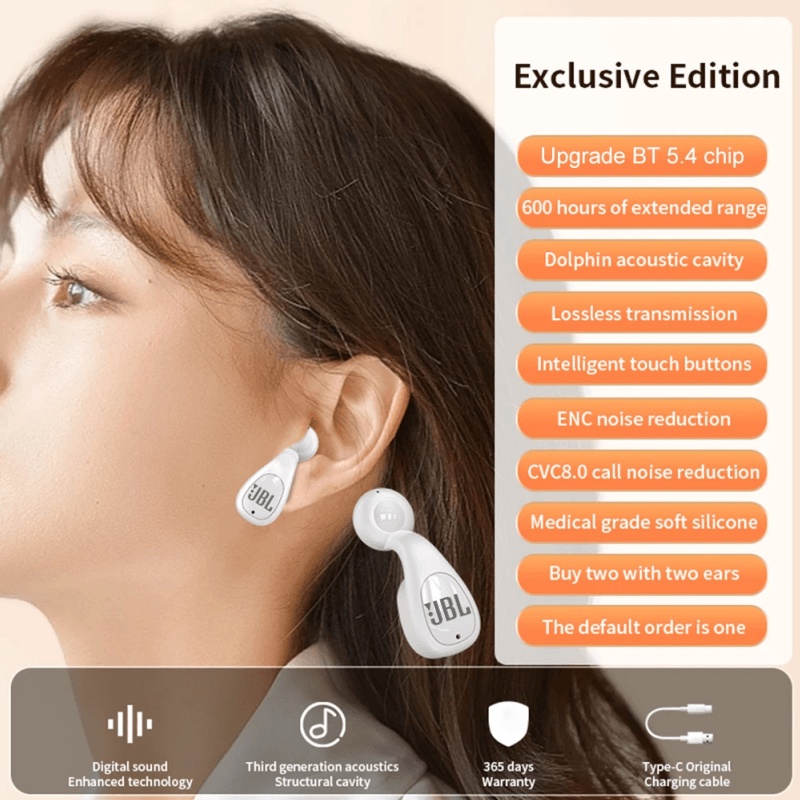 Jbl Tai nghe không dây Chống Thấm Nước Âm Thanh hifi Kiểu Dáng Thể Thao