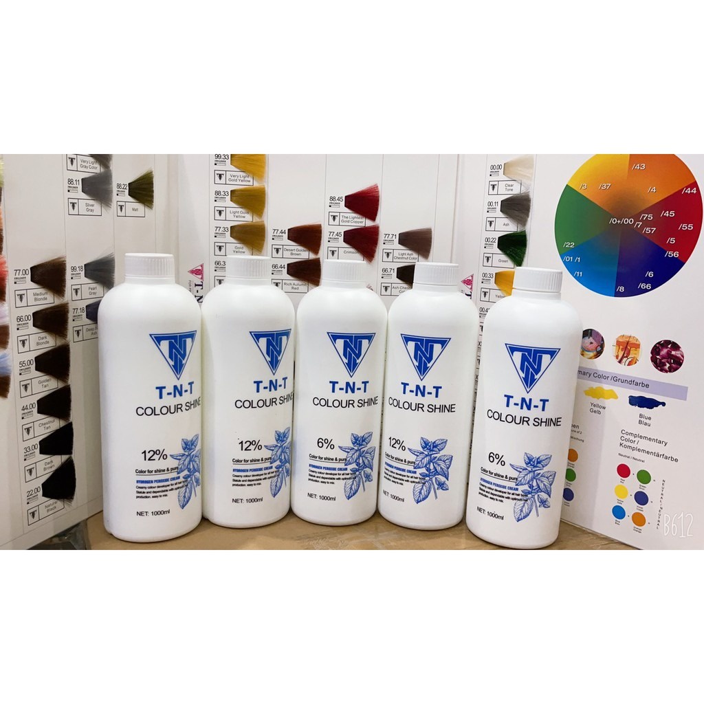 Oxy Dung Dịch Trợ nhuộm TNT 1000ml Đặc Thơm Ko Sót-Kem
