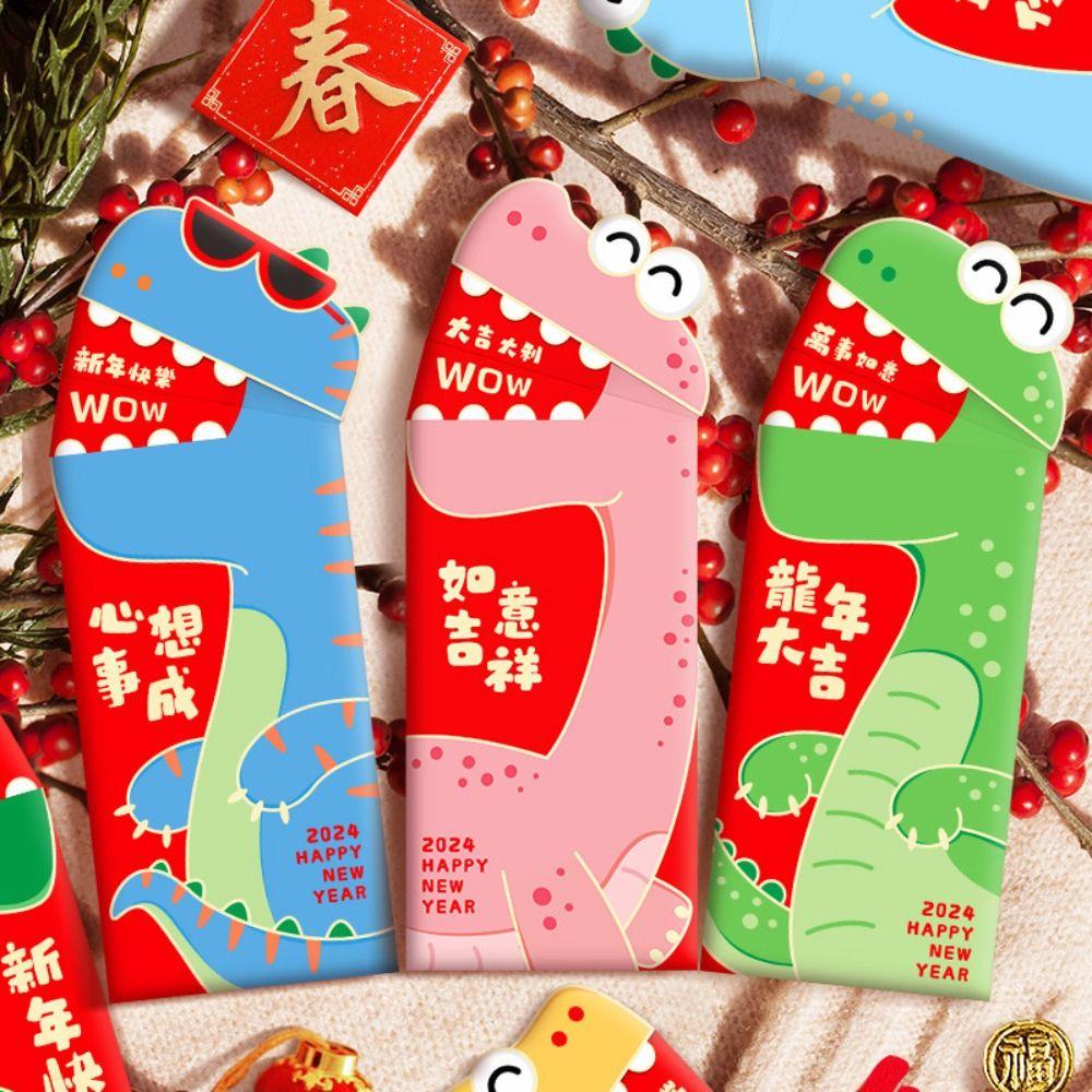 Bao Lì Xì Năm Mới 2024 Họa Tiết Rồng May Mắn