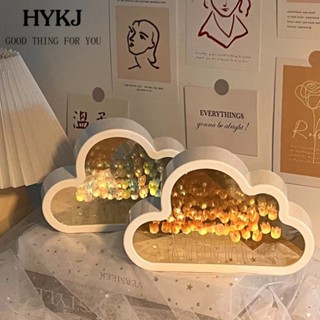 Đèn ngủ 20 bông hoa tulip DIY gương hình handmade trang trí phòng ngủ quà tặng sinh nhật