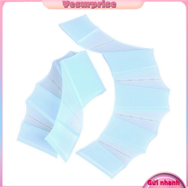 Yesurprise 1 Cặp Đệm silicone Cầm Tay Hình Ếch Dùng Khi Bơi Lội