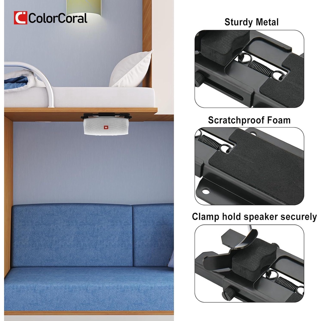 Giá Đỡ Loa Gắn Tường Bằng Kim Loại Dành Cho jbl charge 4 / charge 5 / flip 6 / flip 5 / speaker from 5.25-7.38 inches