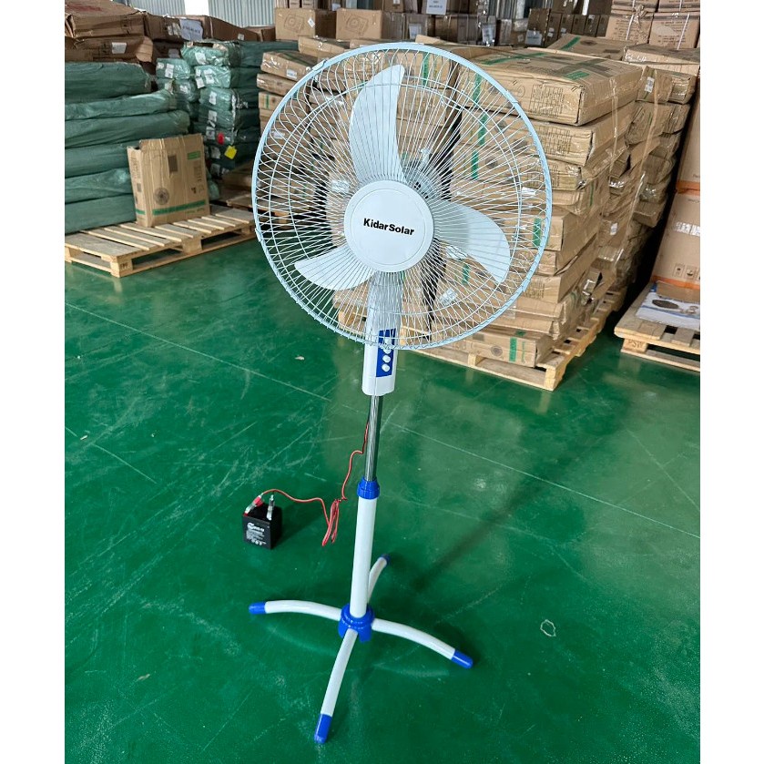 Quạt năng lượng mặt trời, quạt tích điện, sạc bằng năng lượng mặt trời + sạc trực tiếp điện 220v, qu