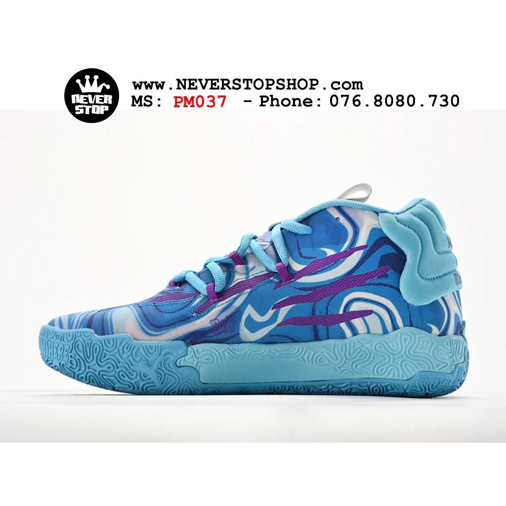 Giày PM MB 03 BLUE chuyên bóng rổ thể thao, mẫu mới hàng loại tốt chất lượng cao  | NeverStopShop.com