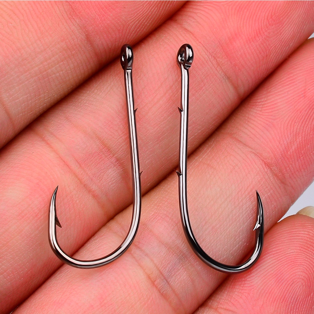 Proberos Set 100 Lưỡi Câu Cá Tay Cầm Dài Bằng Thép carbon Cao Cấp # 1 # - 16 #