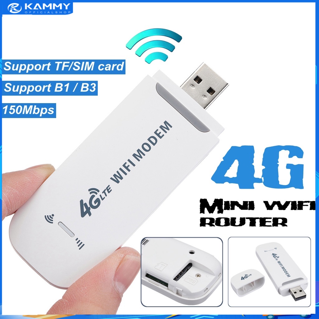 【HCM】USB 4G LTE phát Wifi từ sim 4G dùng được đa mạng - Bộ phát wifi di động-Chỉ cần gắn sim vào và sử dụng