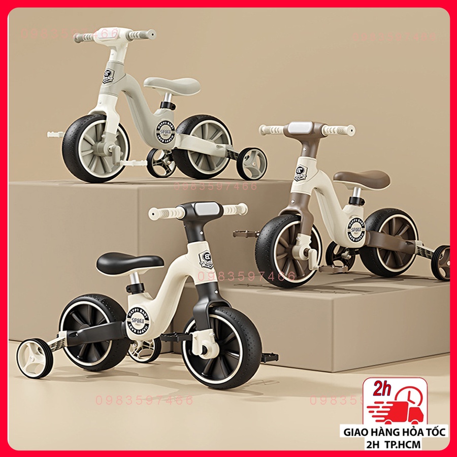 Xe chòi chân, xe thăng bằng đa năng 3in1-Xe đạp 3 bánh - có đèn nhạc cao cấp tải trọng 100kg, Obama Baby