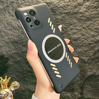 Ultra Ốp Điện Thoại Cứng Siêu Mỏng Thoáng Khí Có Nam Châm Gắn Xe Hơi Cho oppo find x3 pro