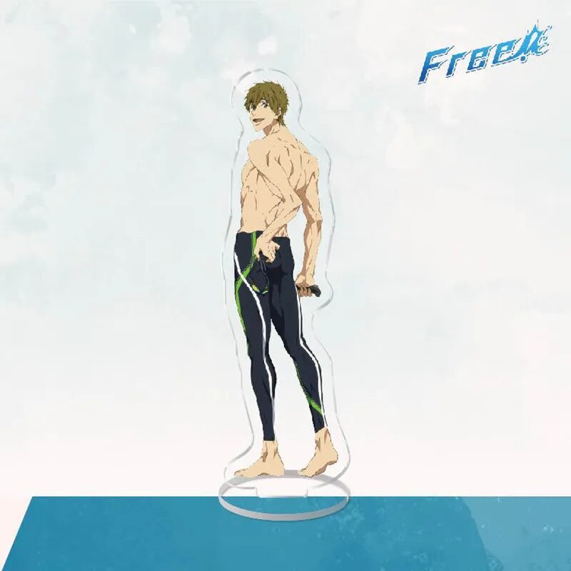 Mô hình Standee Height Free! Seijuurou Mikoshiba, Makoto Tachibana, Rei Ryugazaki Phụ kiện trang trí để bàn góc học tập