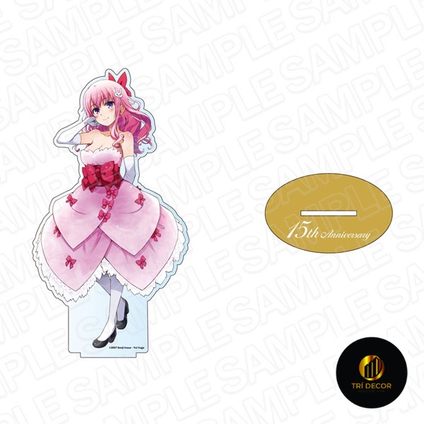 Mô hình Standee Baka to Test to Shokanjuu Mizuki Himeji Aiko Kudo Shouko Kirishima Phụ kiện trang trí để bàn góc học tập