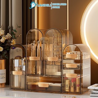 Landeli Kệ Trưng Bày Son Môi / Trang Sức Để Bàn Bằng acrylic Chống Bụi