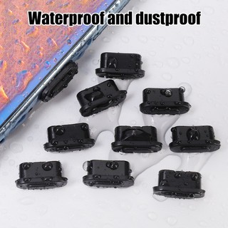 1 / 10 Nút Bịt Cổng Sạc Type C Màu Đen Chống Bụi