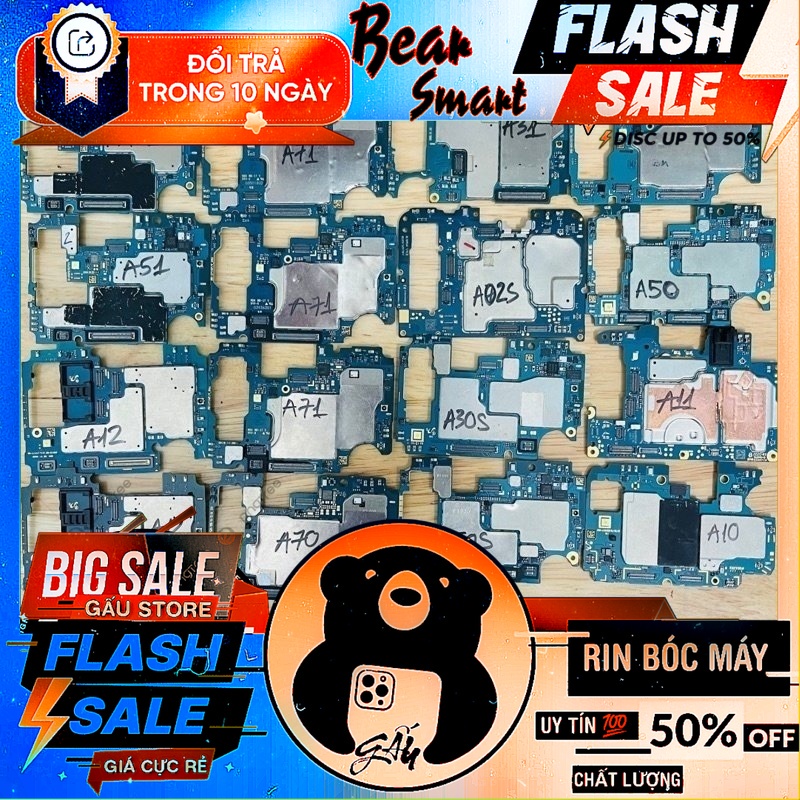 Main Xác Samsung A51 A71 A12 A70 A31 A02s A30s A50s M51 A50 A11 A10 Lấy Linh Kiện Sữa Chữa / Main Xá