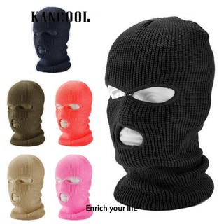 Mũ beanie Trùm Đầu Kèm Khẩu Trang 3 Lỗ Giữ Ấm Mùa Đông Mới