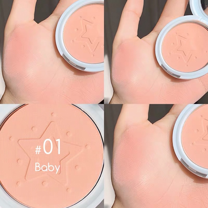 Jill LEEN Blush Matte Chống Thấm Nước Blush Tím Làm Sáng Tinh Tế Độ Bóng Cao | BigBuy360 - bigbuy360.vn