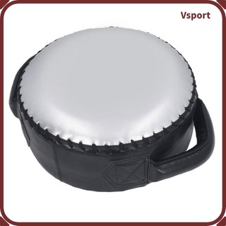 Vsport Tấm đấm bốc tròn Găng tay màu xám PU EVA uốn cong trong thiết bị tập luyện di động cho mục tiêu võ thuật