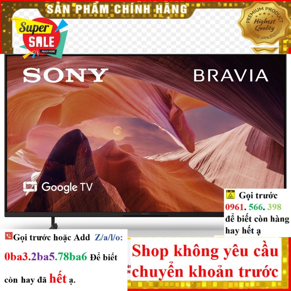 Hãng> Google Tivi Sony 4K 43 inch KD-43X80L .