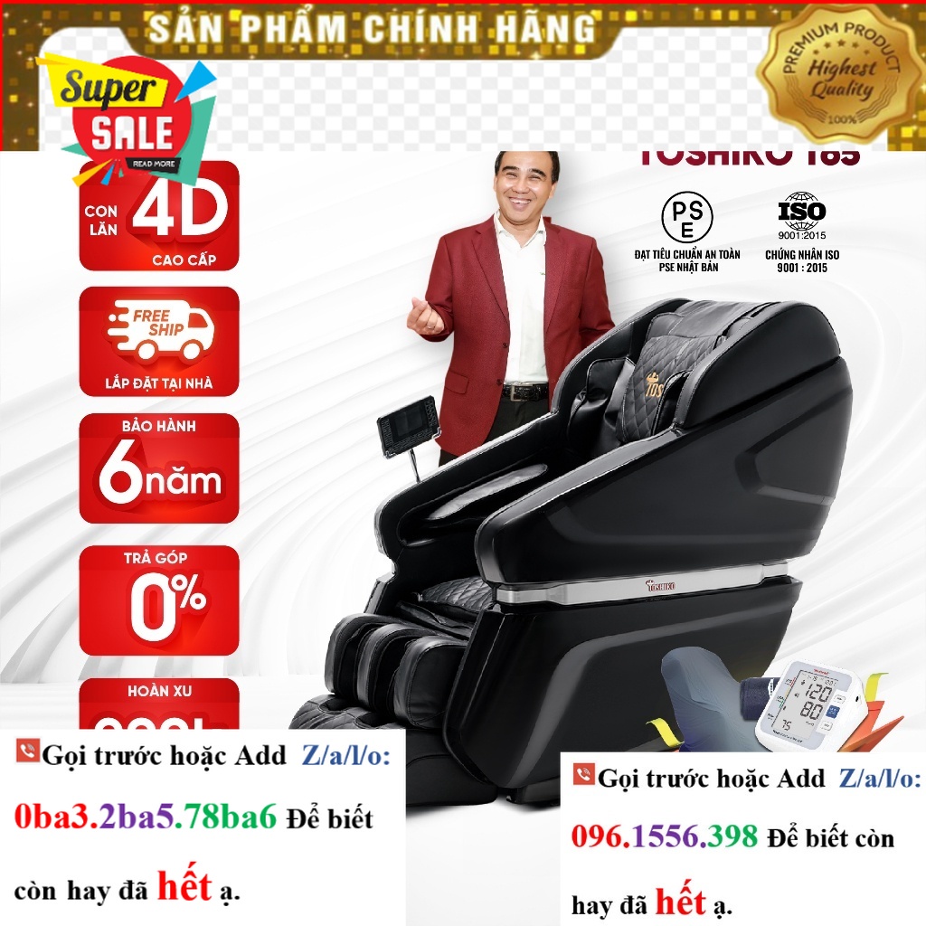 Hãng> Ghế massage toàn thân Toshiko T65