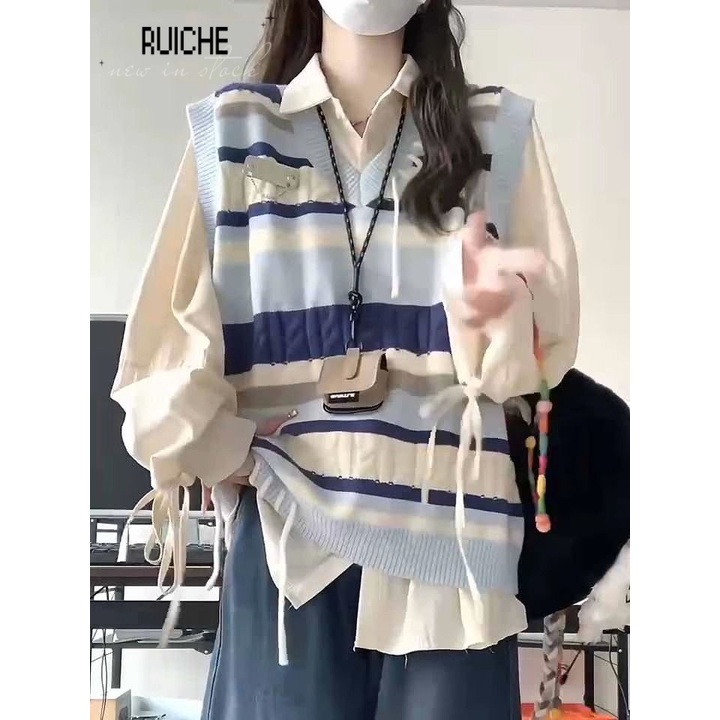 RUICHE áo gile áo+vest+nữ Popular INS cozy Thanh lịch WCS24104RC 2Z240108