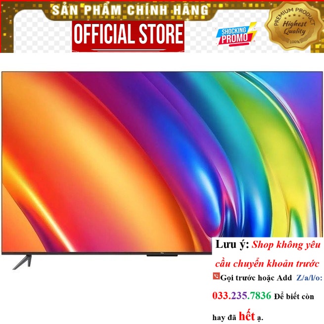 SaLe&gt; Google Tivi TCL 65P745 4K 65 Inch