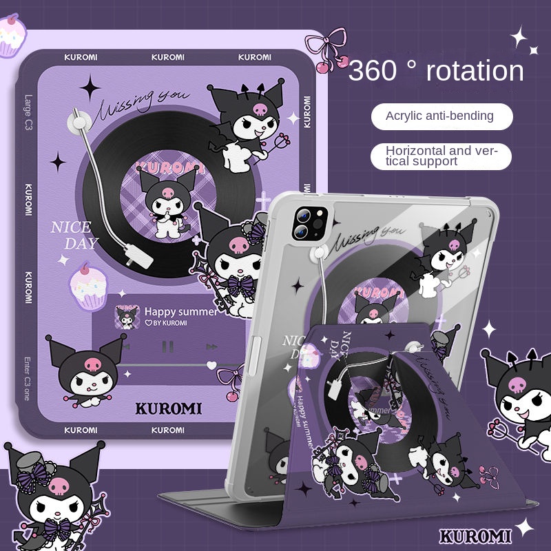 【 360 ° Bao Da Máy Tính Bảng Họa Tiết Hoạt Hình Cho iPad Gen9 Gen10 Air5 iPad Gen8 Gen7 iPad Air4 11