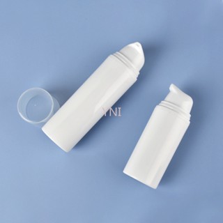 Yni 15ml30ml50ml Chai chân không Mini Buckle Press Chai chân không PP Trắng Lotion Trang điểm Chai rỗng