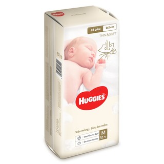 Bỉm tã dán Huggies Thin & Soft size M 6-11kg 54 miếng