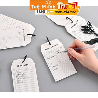 Tập 52 tờ note ghi chú check list lập kế hoạch VPPTUEMINH, to do list tiện lợi NO08