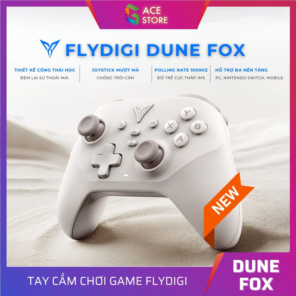 [BH 12 tháng] Flydigi Dune Fox | Tay cầm chơi game Wireless hỗ trợ đa nền tảng PC/Switch/Mobile