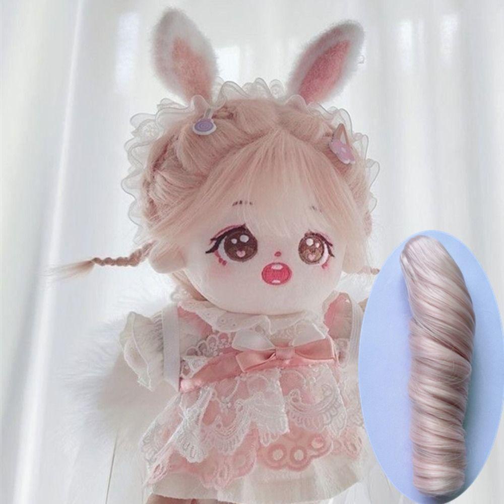 Búp Bê bjd sd Tóc Dài 20cm Sợi cotton Màu Tím Xinh Xắn 1 cái tóc giả
