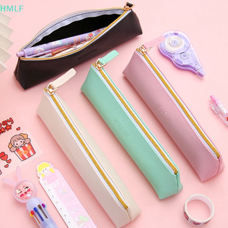 Hm Túi Đựng Bút Bằng Da pu Nhỏ Nhắn Dễ Thương Dành Cho Học Sinh