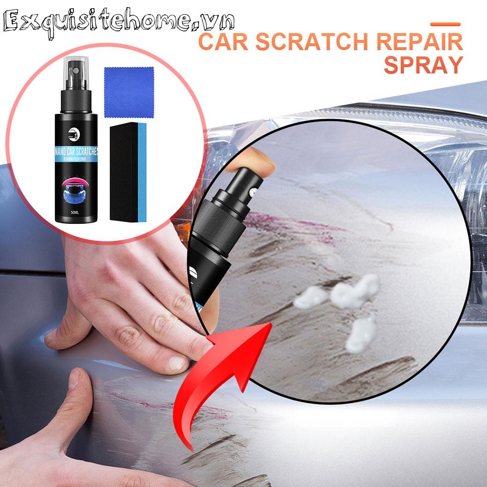 Bộ Chai Xịt Đánh Bóng Vết Trầy Xước Kèm Mút Xốp Chuyên Dụng Cho Xe Hơi