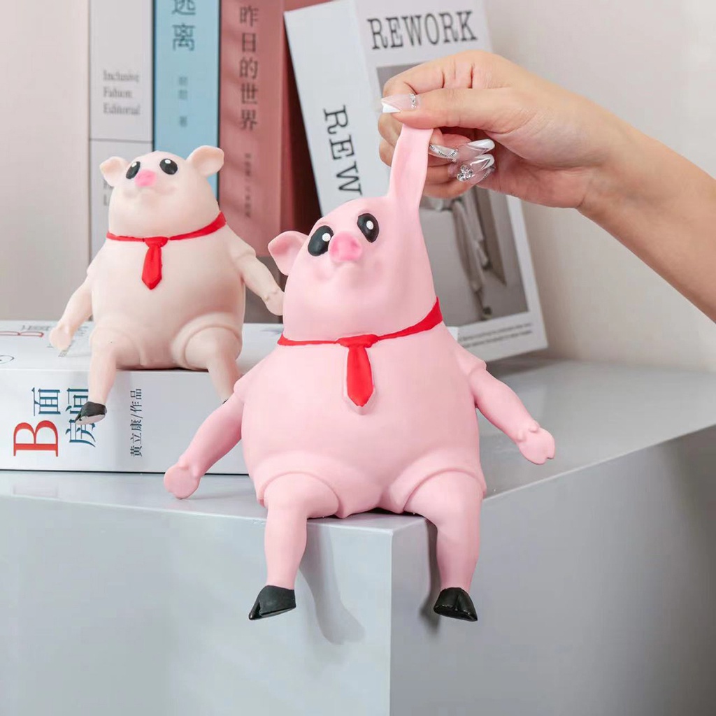 Đồ Chơi Nắn Bóp Đàn Hồi Giảm Stress Hình Chú Heo