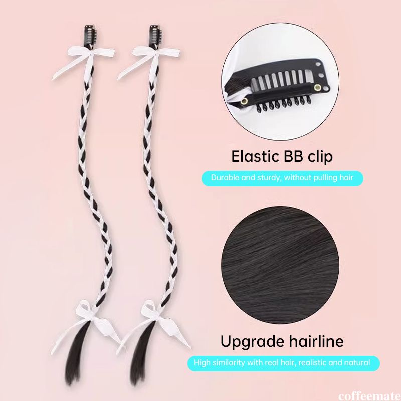 Bộ 2 Dây Ruy Băng Buộc Tóc Thắt Nơ Xinh Xắn