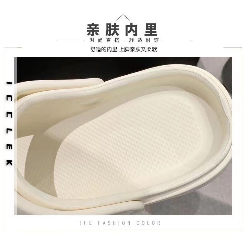 ICCLEK  dép sandal nữ dép đi biển dép đế cao Thoải Mái Xinh Xắn   Thời trang Beautiful Thời trang Comfortable FDL23902B7 37Z230910