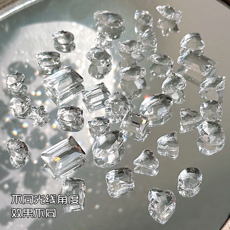 Trong Suốt Phụ Kiện Đá Trang Trí Móng Tay / Móng Tay Hình Trái Tim / Bướm / Giọt Nước Phân Bón