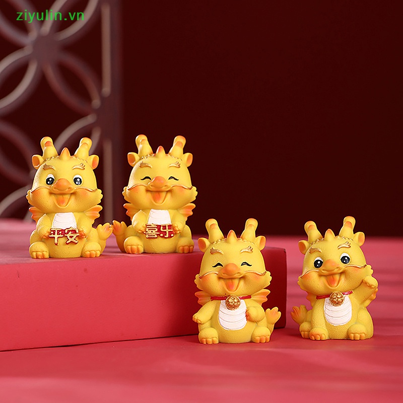 Tượng Rồng Trung Hoa ziyulin 2024 Trang Trí Bảng Điều Khiển Xe Hơi vn