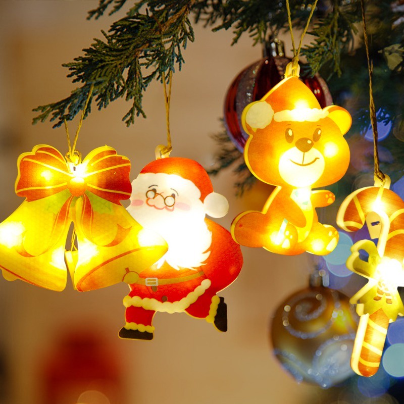 Đèn led Treo Trang Trí Giáng Sinh / Cửa Sổ Hình Bông Tuyết Hoạt Hình