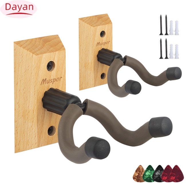 Giá Treo Tường + 5 Miếng Gảy Đàn guitar bass / ukulele