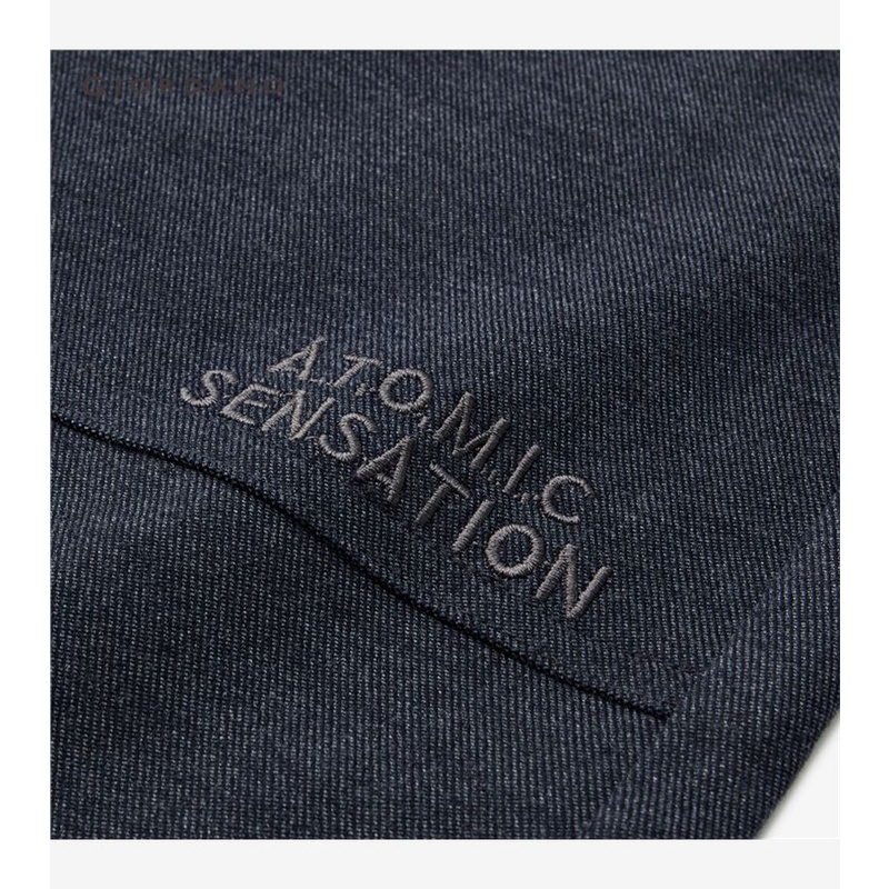 Quần dài GIORDANO 01113071 lưng thun thêu họa tiết dành cho nam